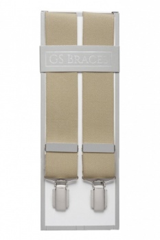 Plain Beige Mens Braces